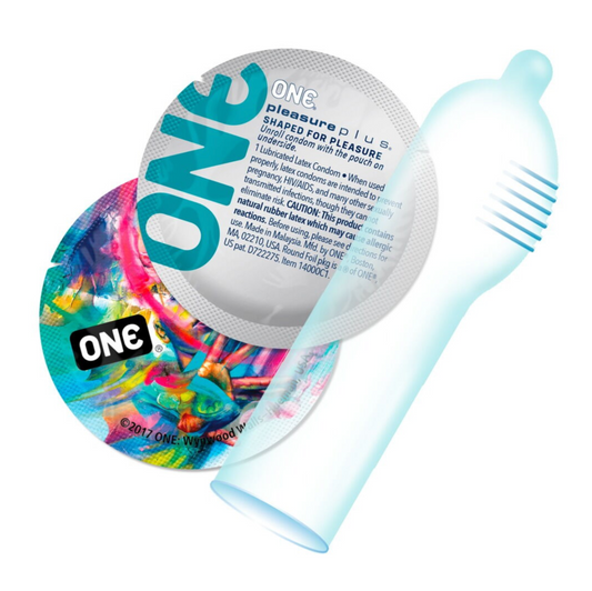 One Pleasure Plus - Préservatifs nervurés