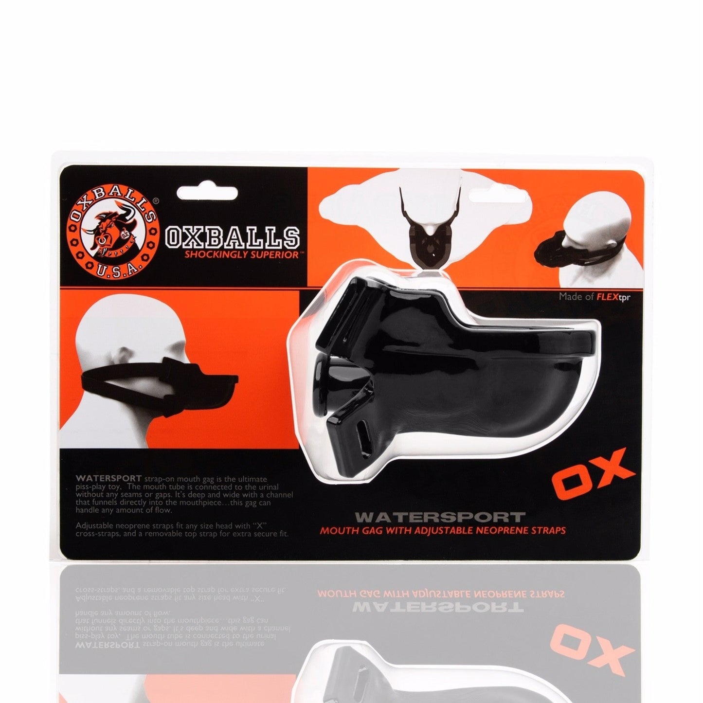 Oxballs Watersport Gag - Bâillon urinoir avec système étanche