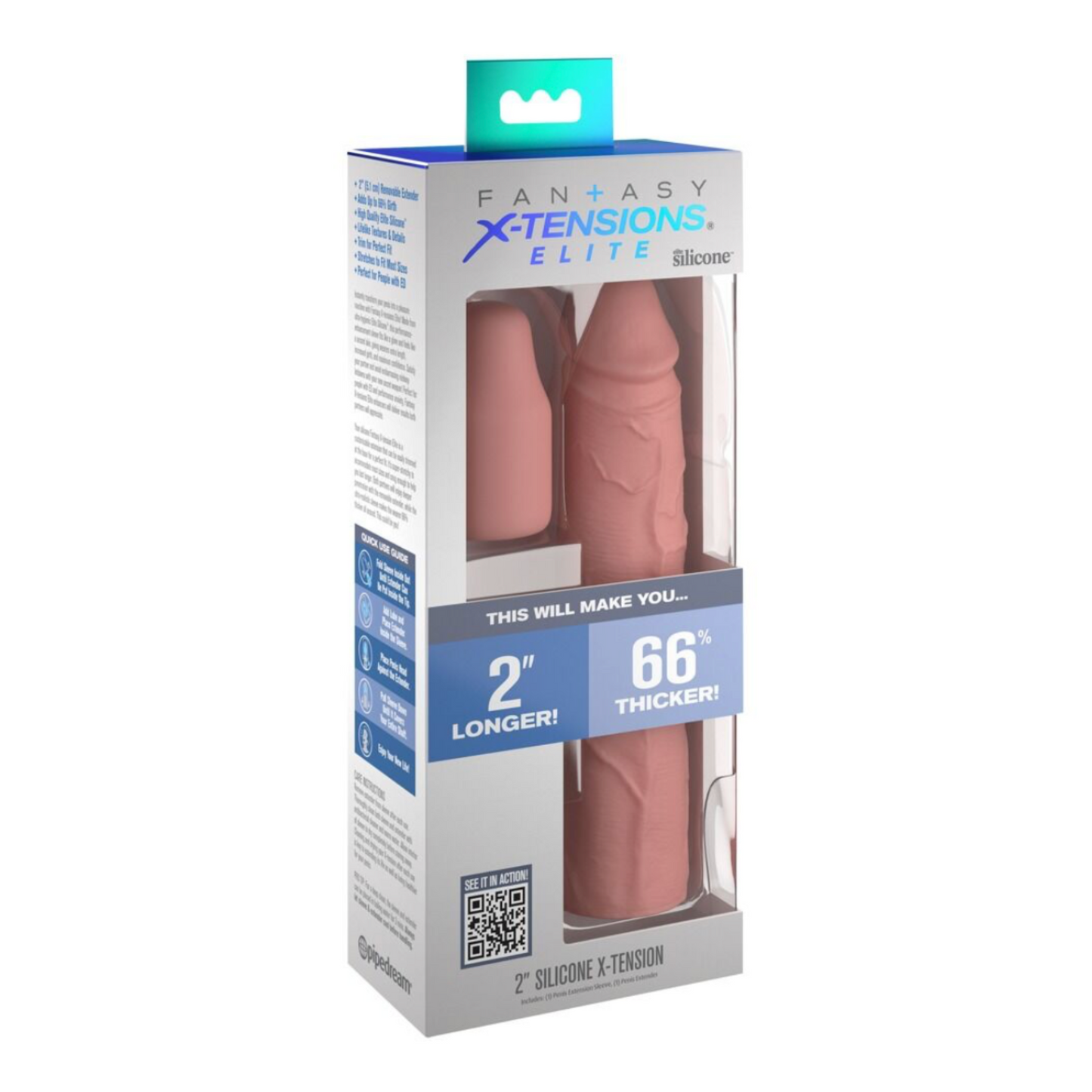 Pipedream X-Tensions Elite - Gaine pénienne en silicone 20.3 cm