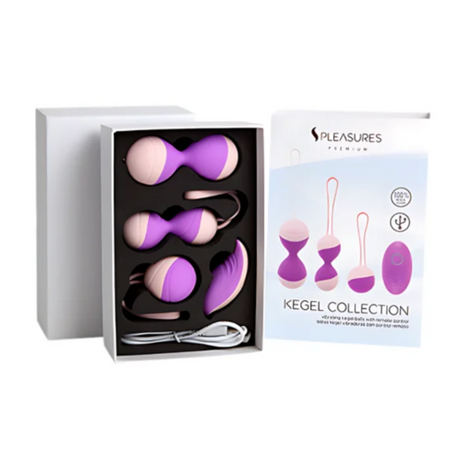 Pleasures Premium Kegel Collection - Kit boules de Geisha vibrantes