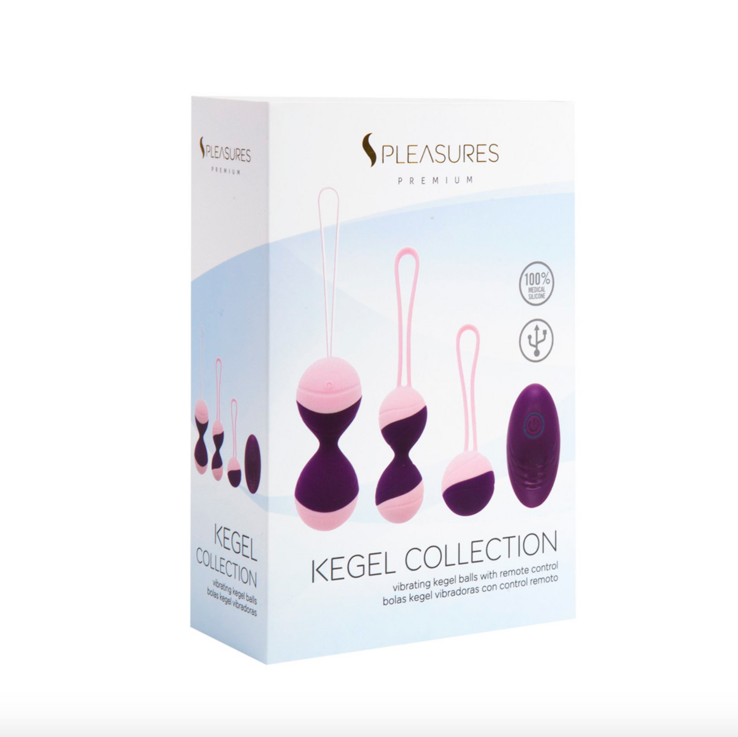 Pleasures Premium Kegel Collection - Kit boules de Geisha vibrantes