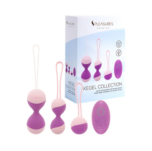 Pleasures Premium Kegel Collection - Kit boules de Geisha vibrantes