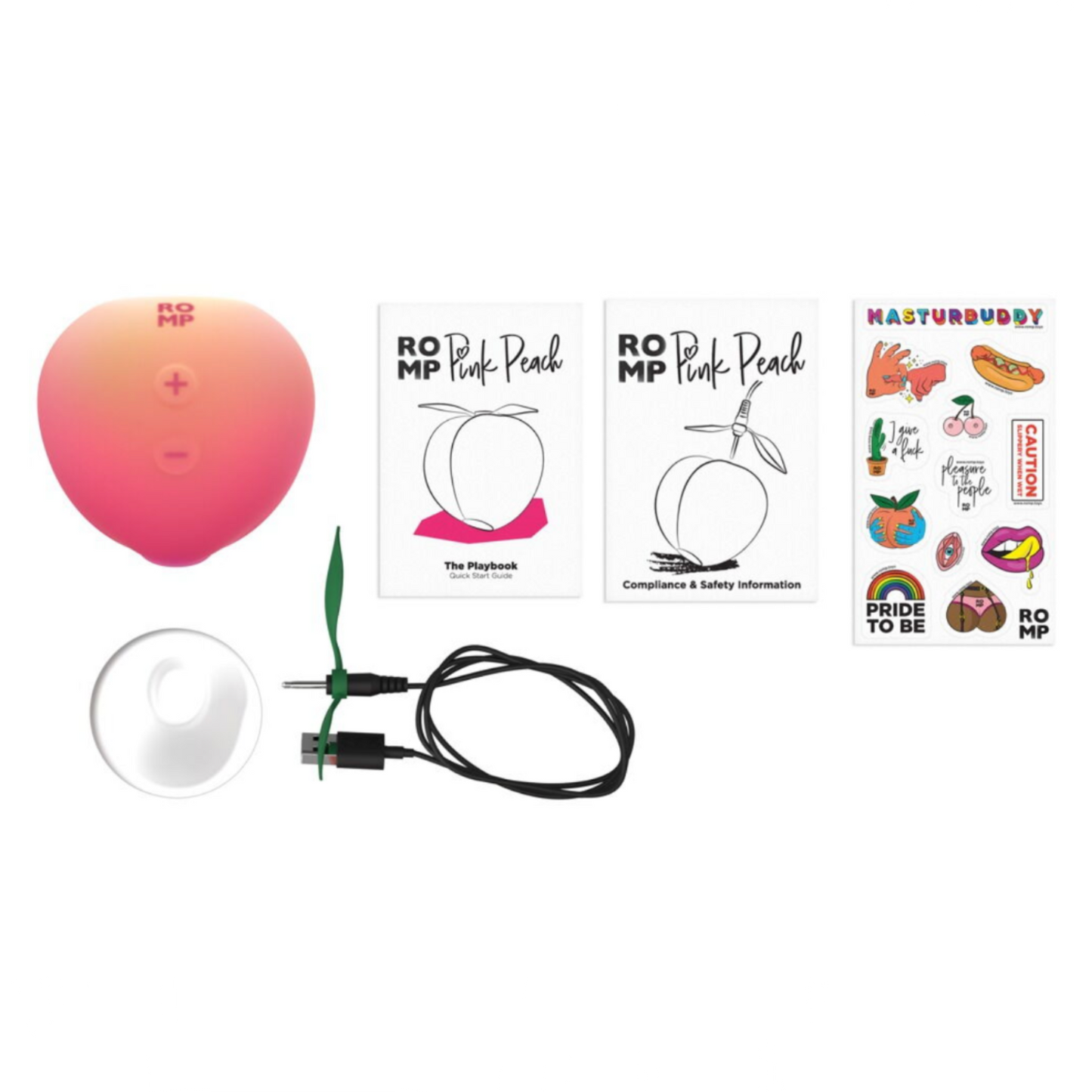 ROMP Pink Peach – Stimulateur clitoridien à air pulsé