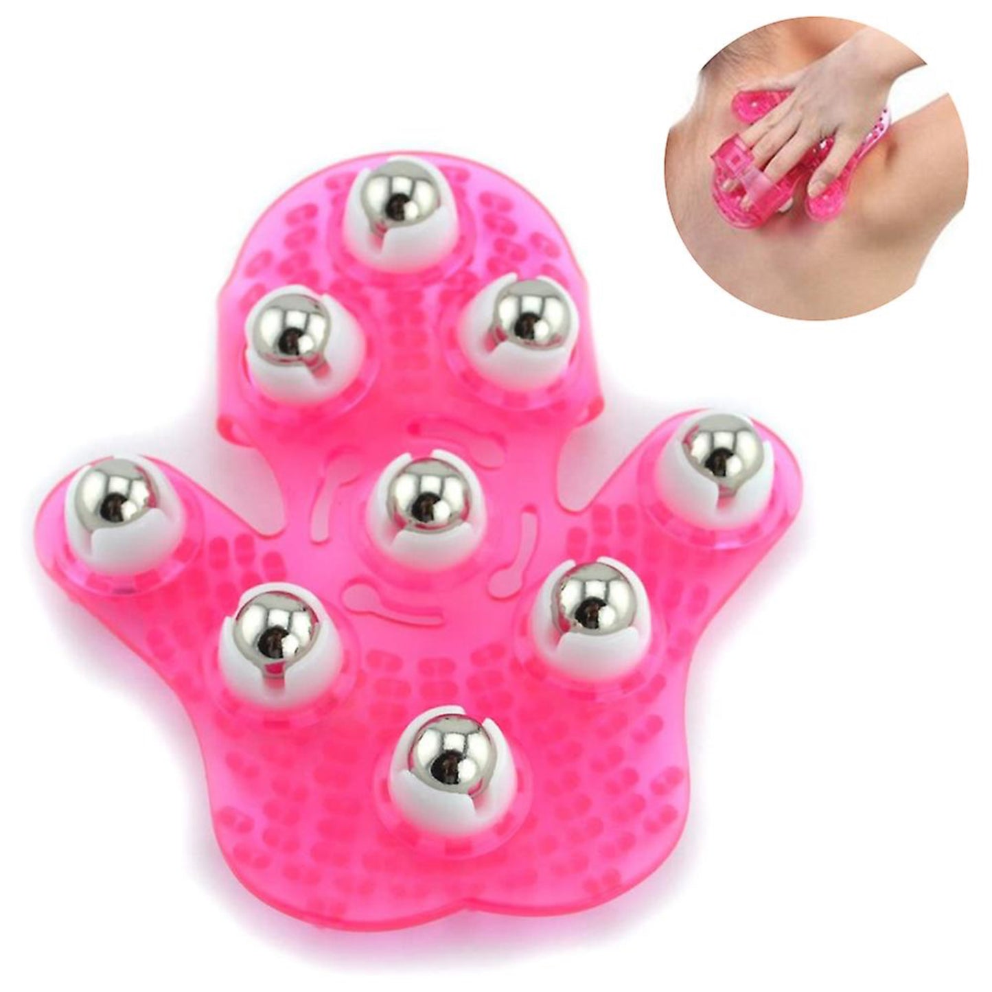 Roller Balls Massager – Gant de massage à billes métalliques
