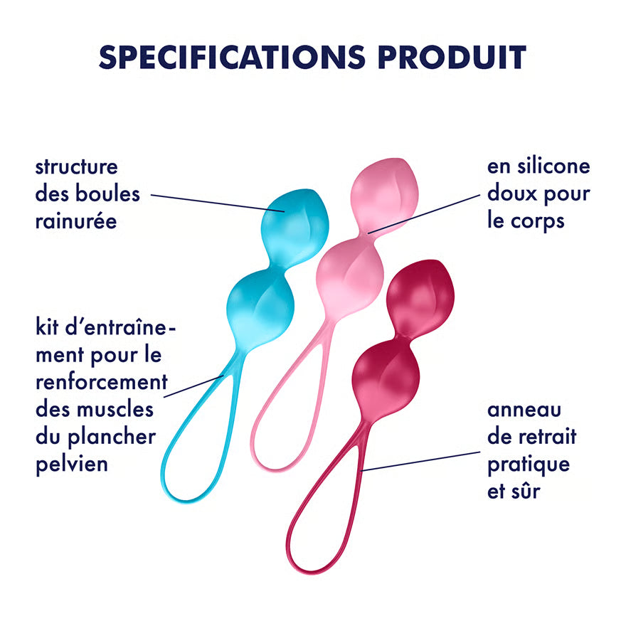 Satisfyer V Balls Training Set - Kit boules de Geisha