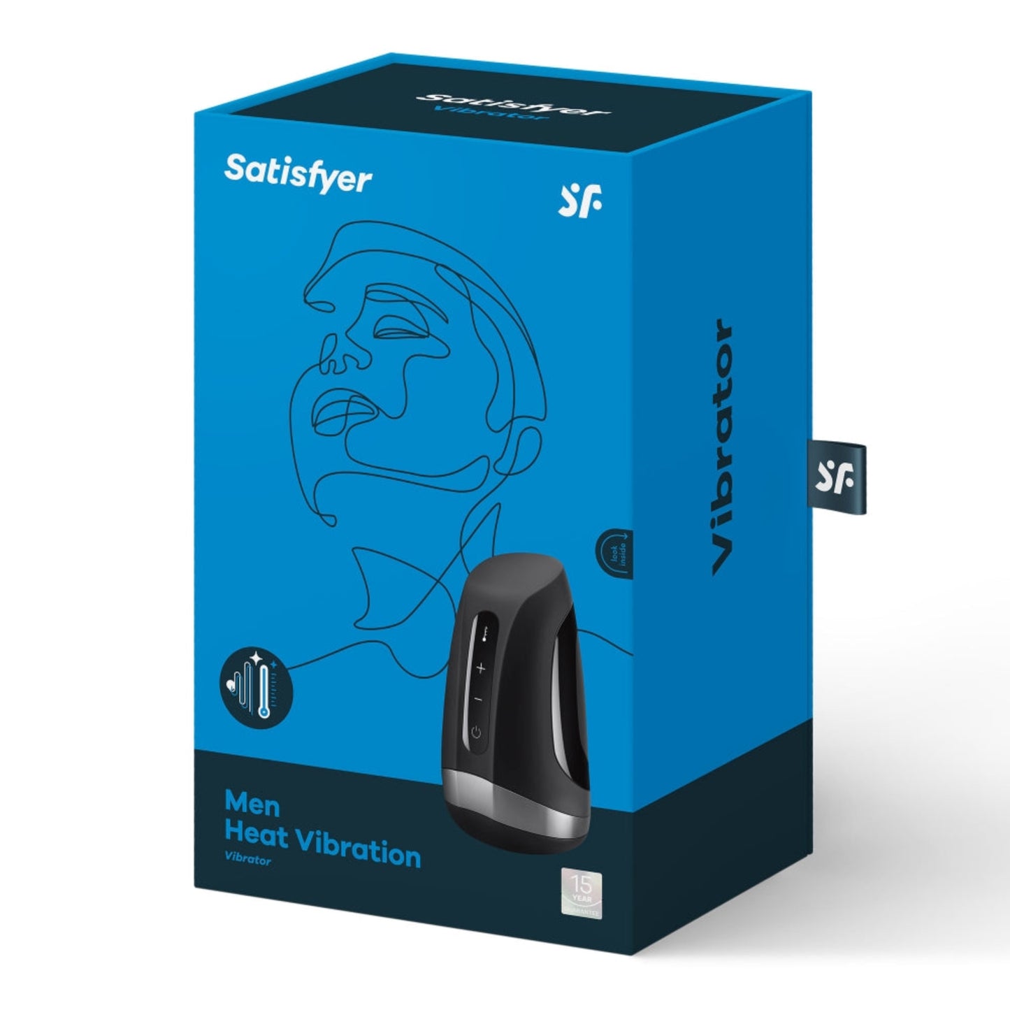 Satisfyer Men Heat Vibration  - Masturbateur vibrant et chauffant