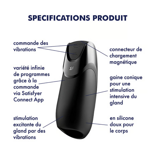 Satisfyer Men Vibration+ - Masturbateur connecté