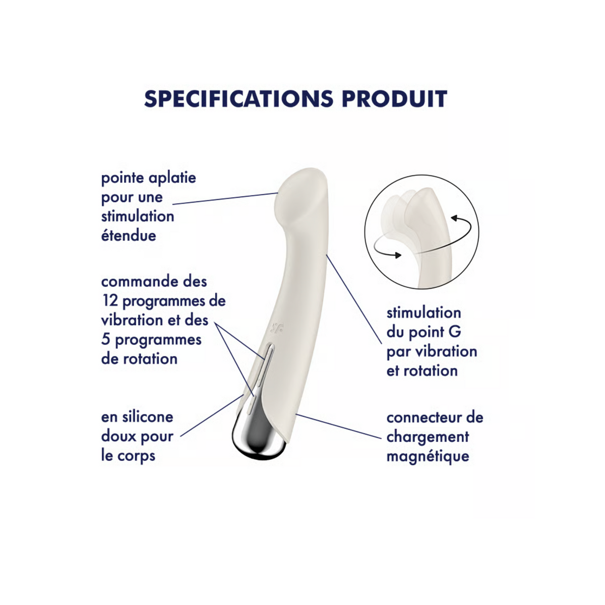 Satisfyer Spinning G-Spot 1 - Vibromasseur rotatif point G