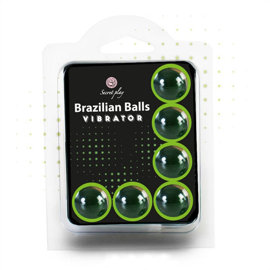 Vibrator Brazilian Balls - Boules lubrifiantes effet vibrant x6