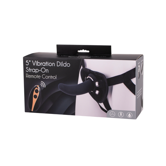 Seven Creations Strap-On 5'' - Gode-ceinture vibrant et télécommandé