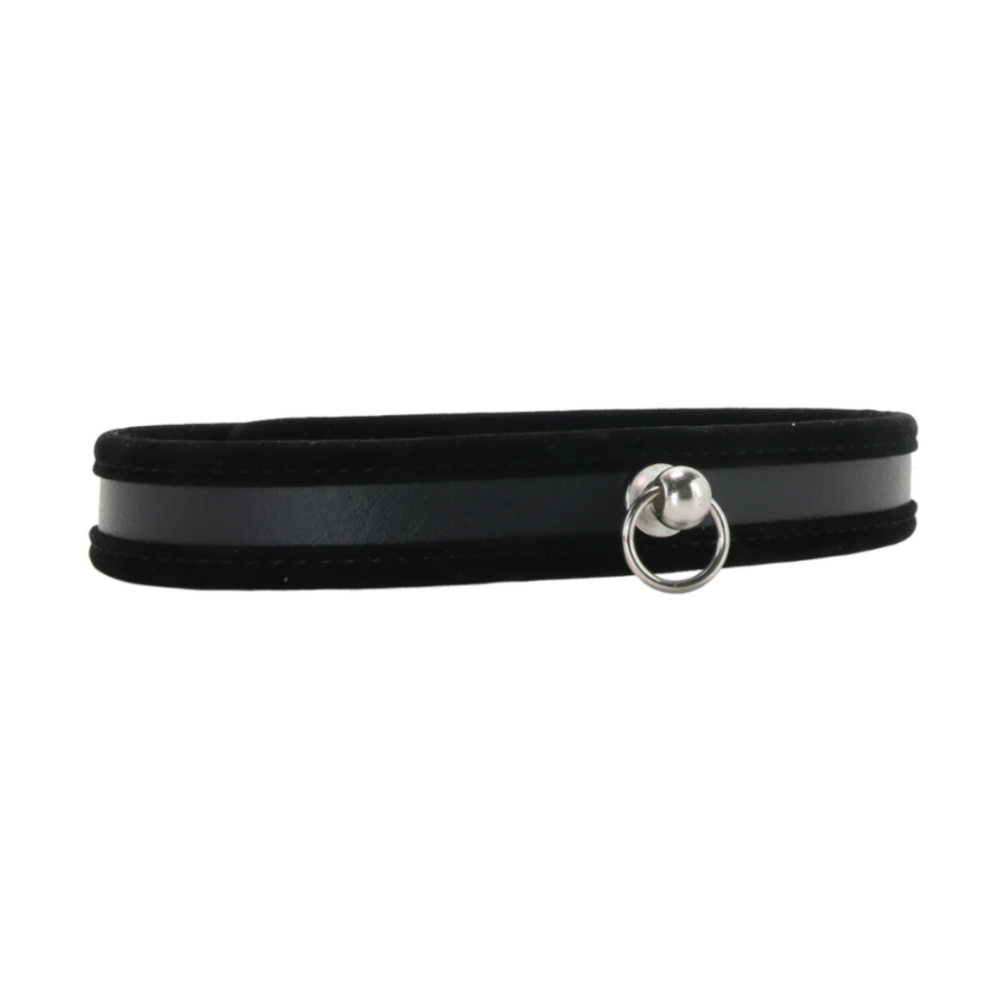 Sex & Mischief Black Day Collar – Collier BDSM rembourré velcro