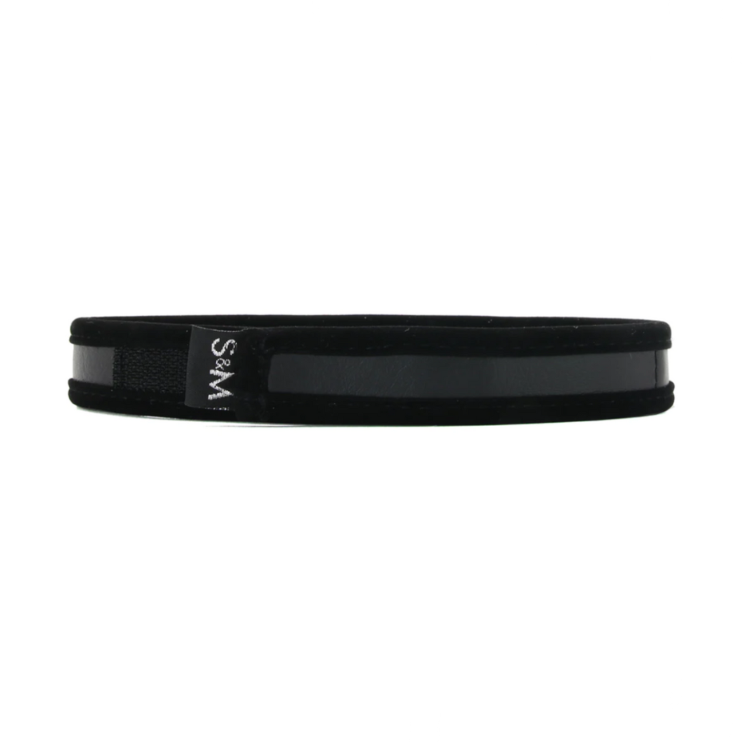 Sex & Mischief Black Day Collar – Collier BDSM rembourré velcro