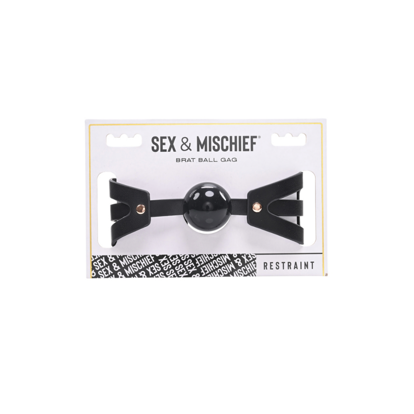 Sex & Mischief Brat Ball Gag - Bâillon boule effet corset