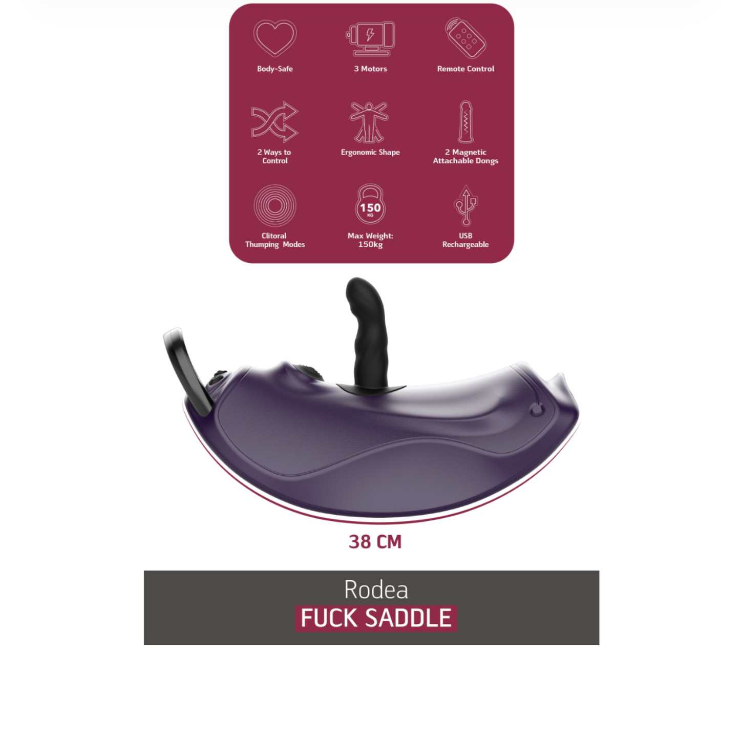 She.E.O Rodea Fuck Saddle - Machine de plaisir féminine avec va-et-vient