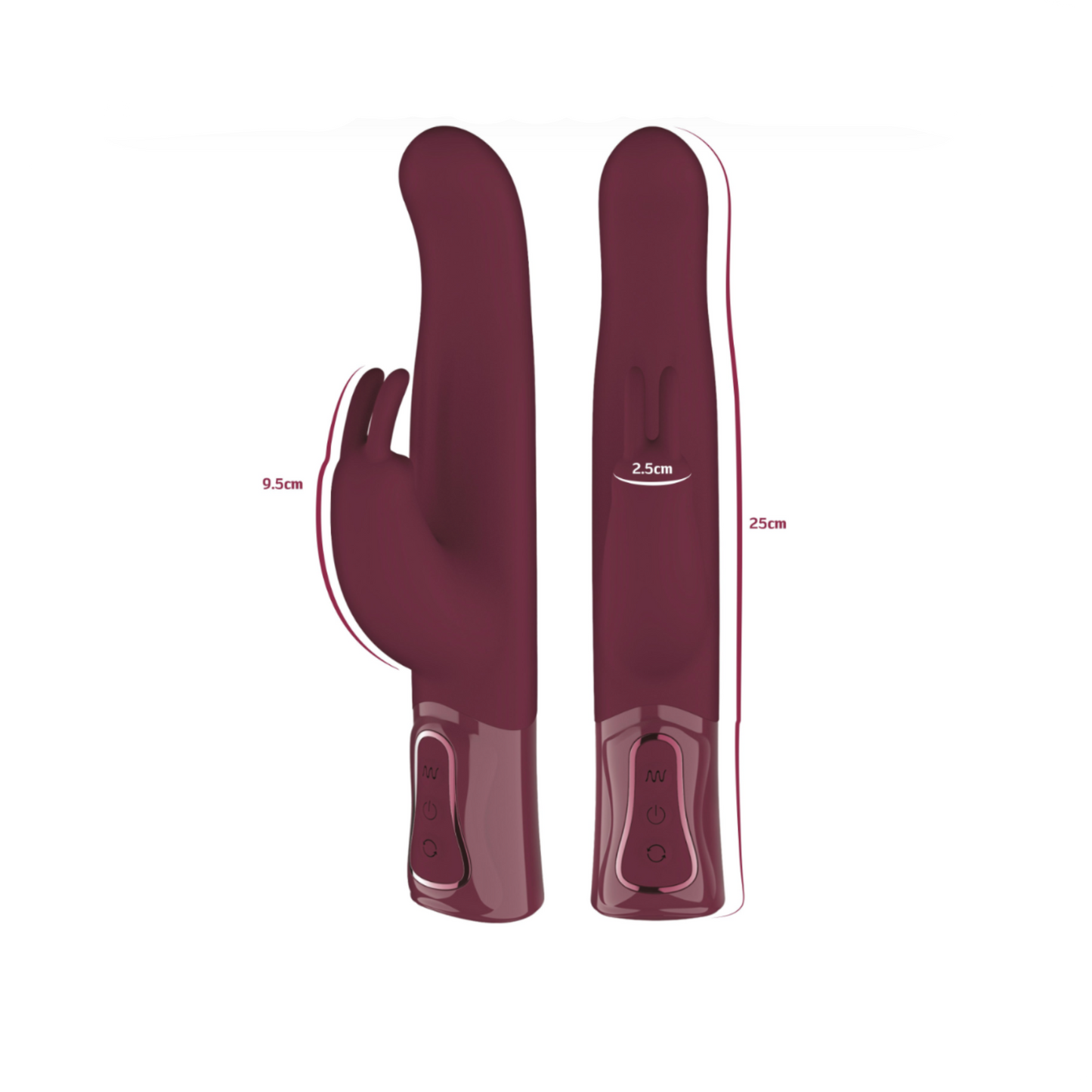 She.E.O Thick Rotating Rabbit Vibrator – Vibromasseur Rabbit Rotatif à Perles 25 cm