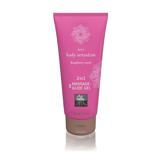 Shiatsu Body Sensation Framboise - Lubrifiant & gel de massage 200 ml