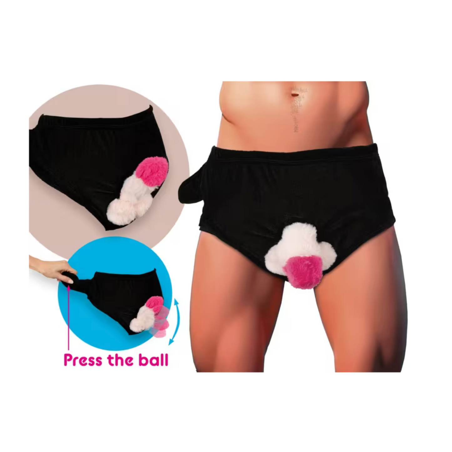 Slip Humoristique à Pénis Gonflable