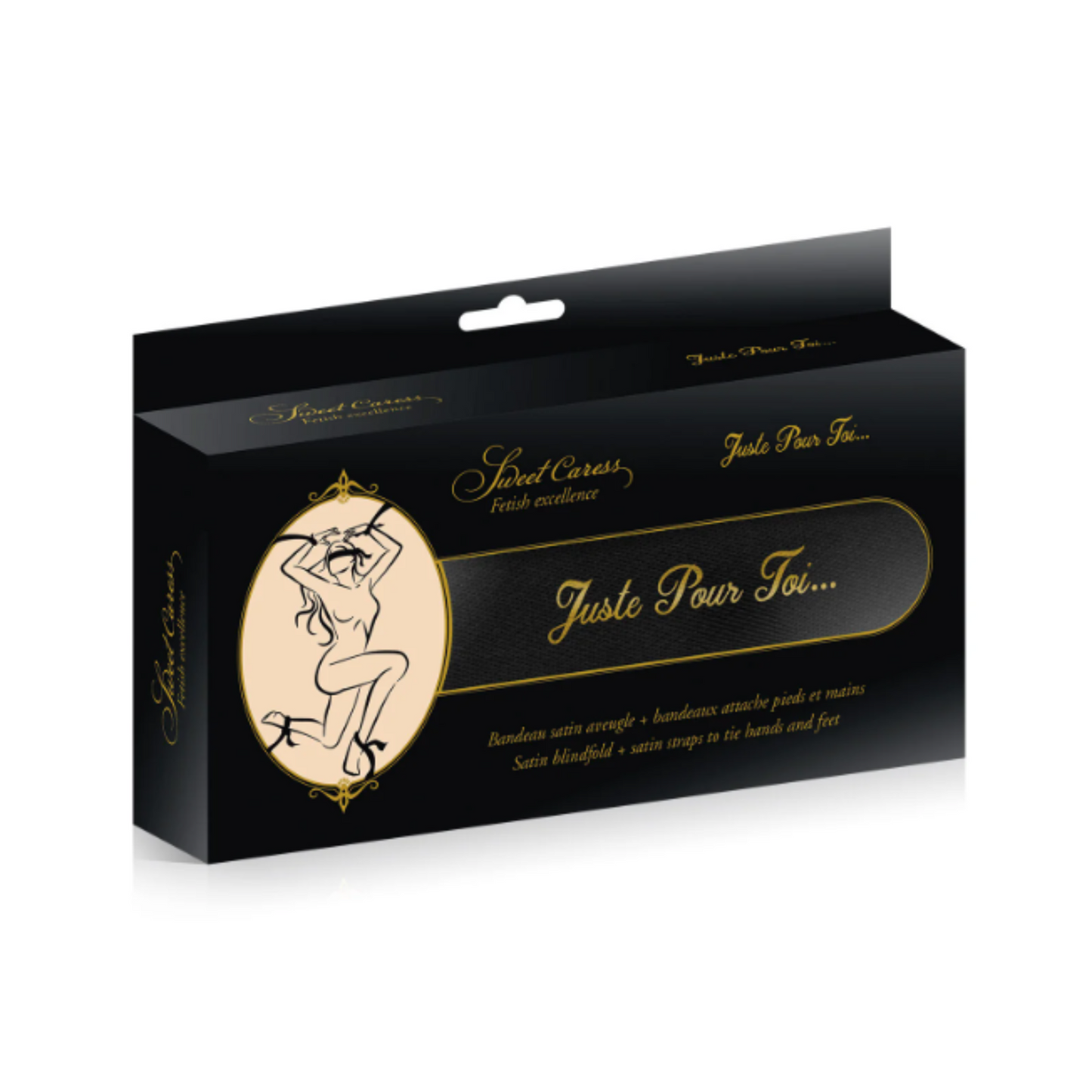 Sweet Caress Bandeaux Satin – lot de 5 bandeaux yeux poignets chevilles