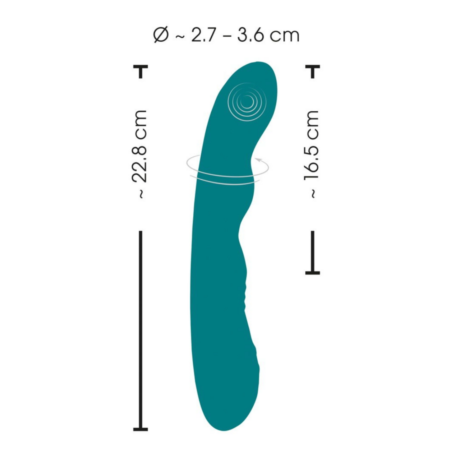 Sweet Smile Rotating G-Spot Vibrator - Vibromasseur rotatif