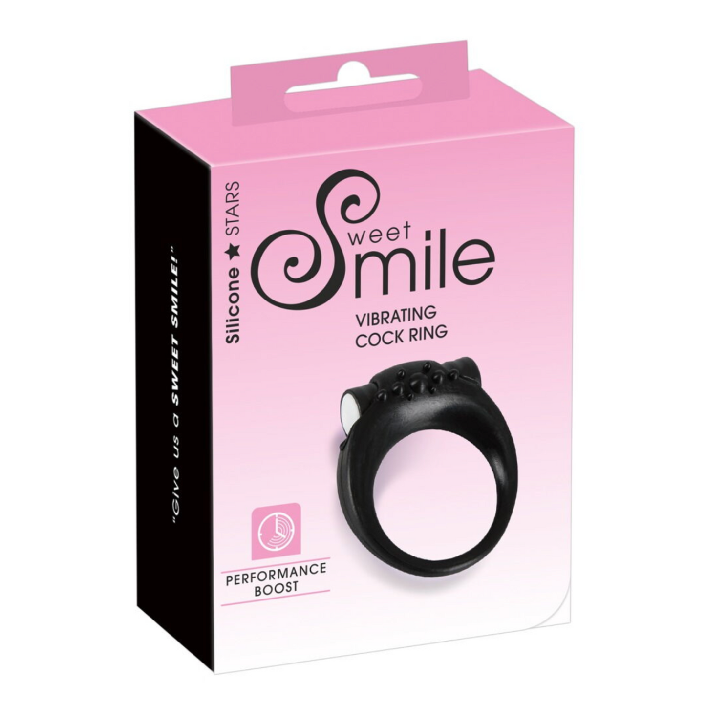 Sweet Smile Vibrating Cock Ring - Anneau vibrant