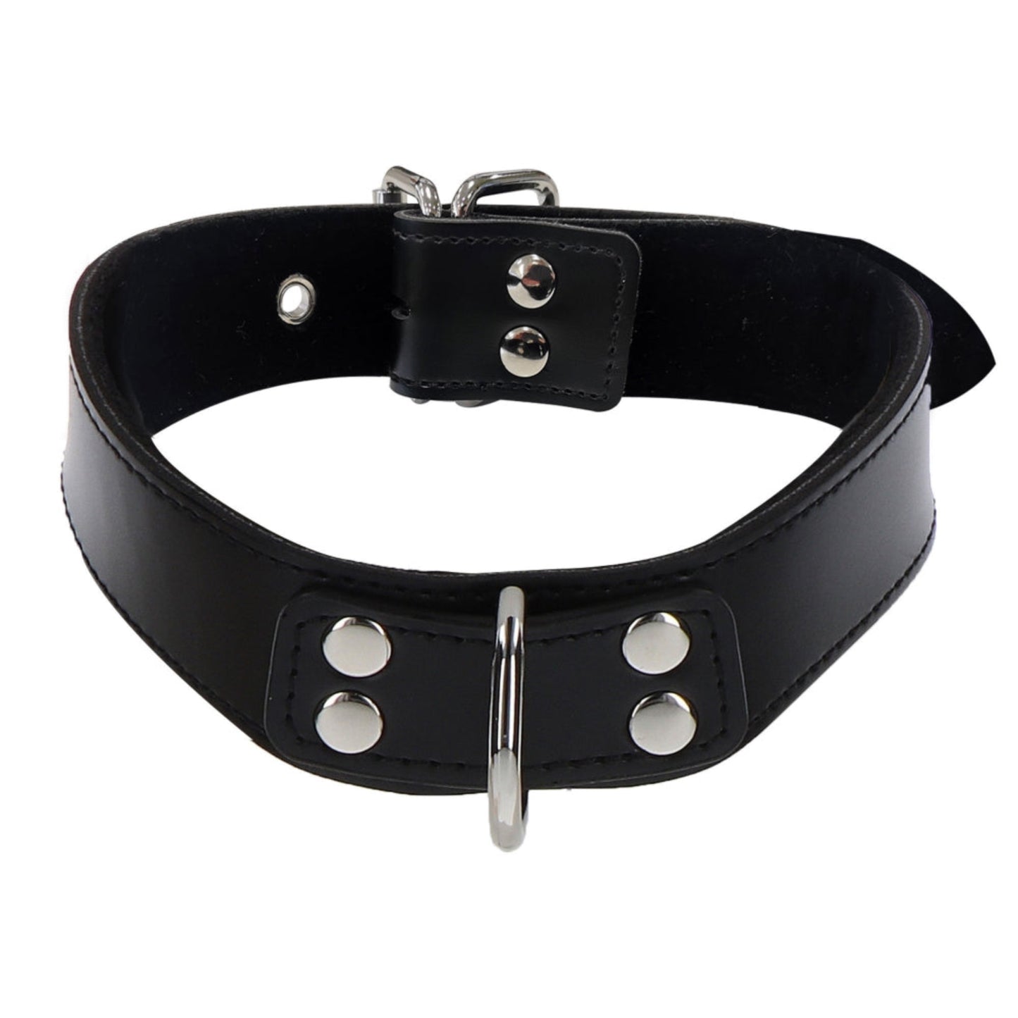 Taboom Elegant D-Ring – Collier BDSM similicuir réglable