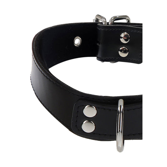 Taboom Elegant D-Ring – Collier BDSM similicuir réglable
