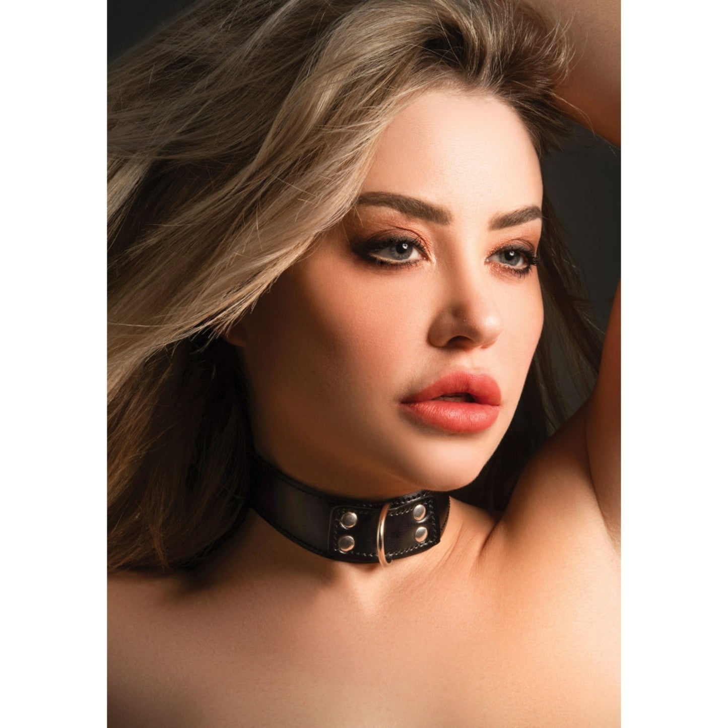 Taboom Elegant D-Ring – Collier BDSM similicuir réglable