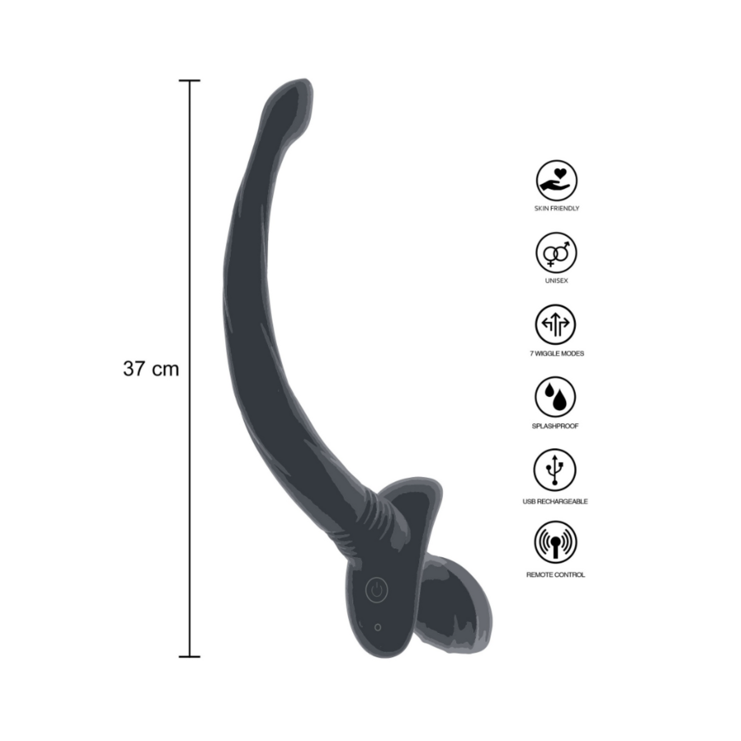 Taboom Puppy Play Wiggle Tail - Plug anal vibrant avec queue animée