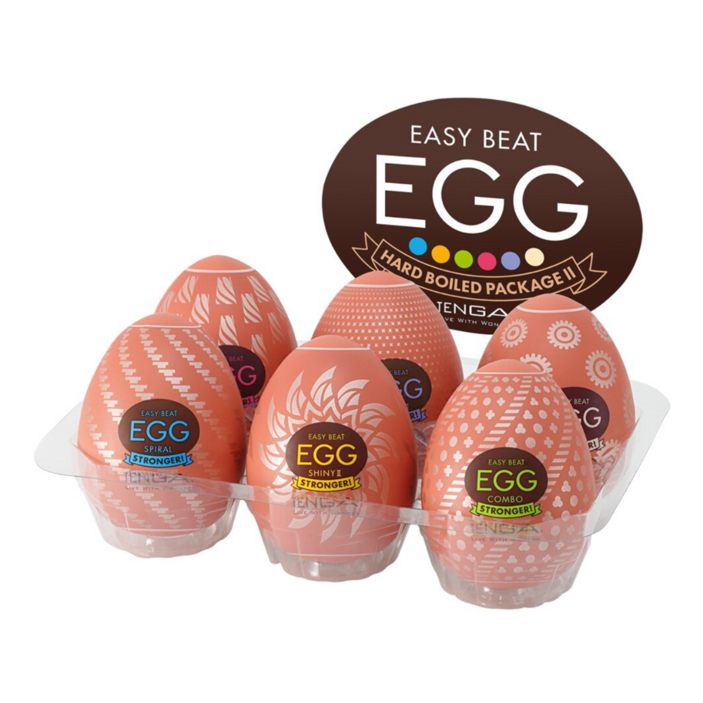 Tenga Egg Hard Boiled II - Masturbateur (pack de 6)
