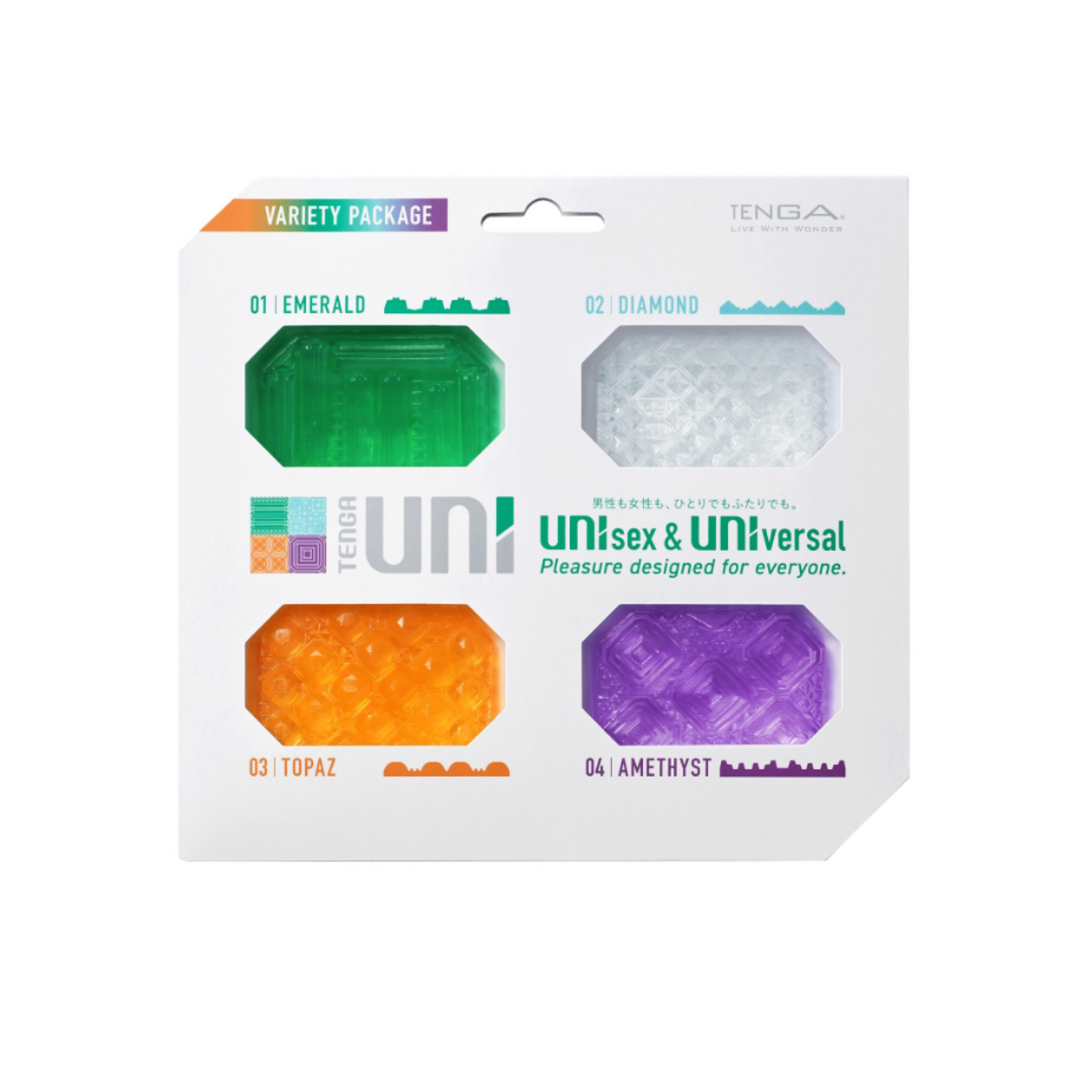 Tenga Uni - Masturbateur et stimulateur (pack de 4)