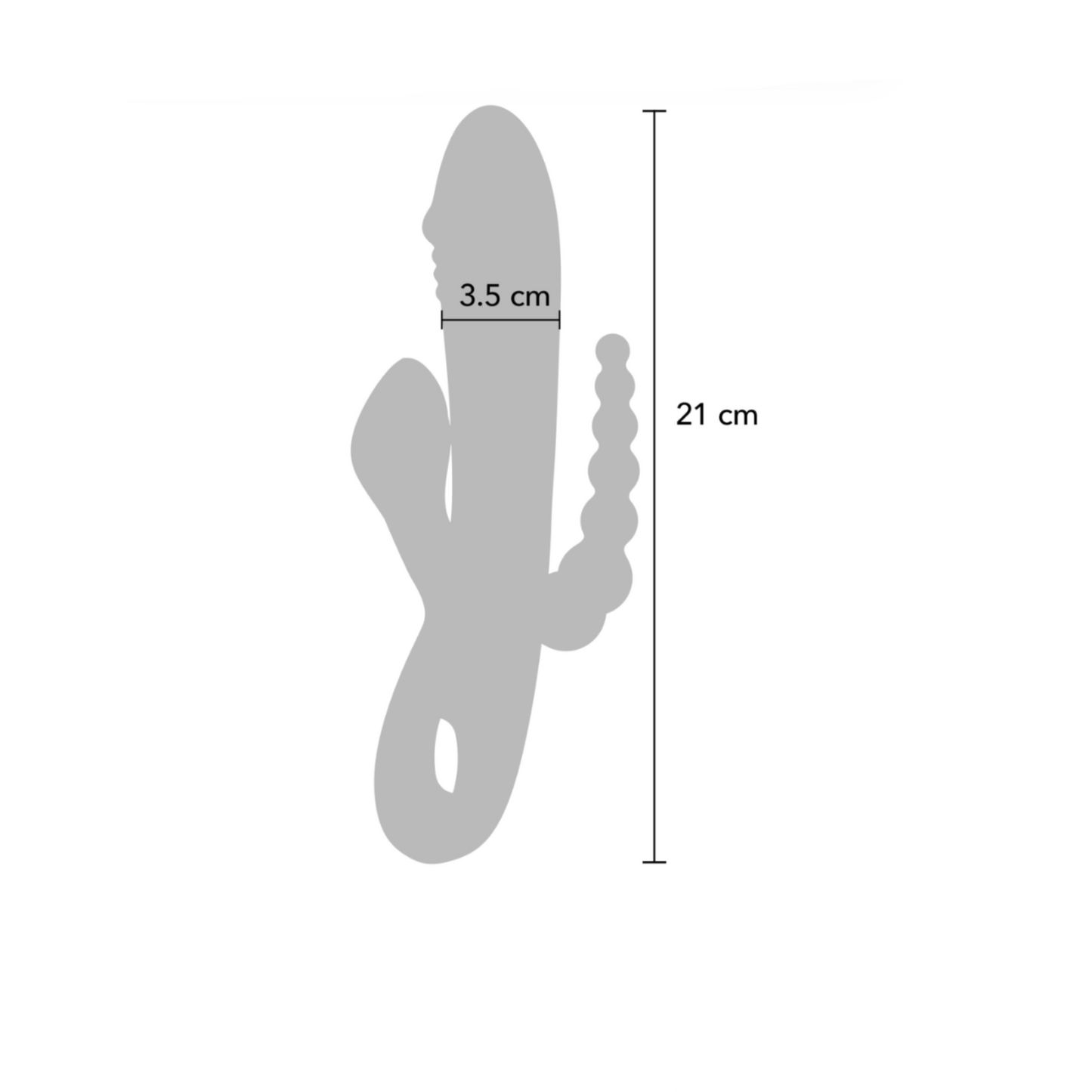 ToyJoy Caleona - Vibromasseur triple stimulation