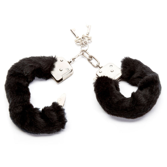 ToyJoy Furry Fun Cuffs – Menottes métal avec fourrure douce et clés