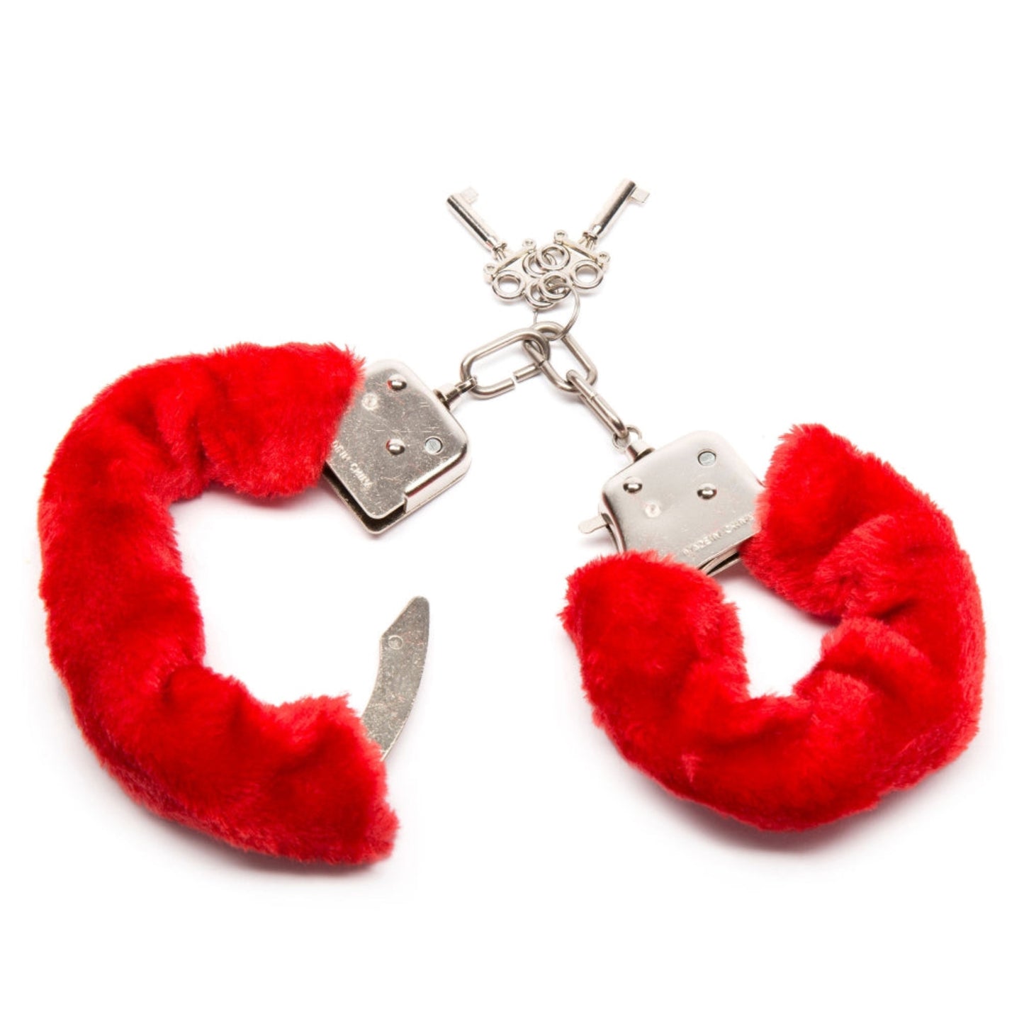 ToyJoy Furry Fun Cuffs – Menottes métal avec fourrure douce et clés