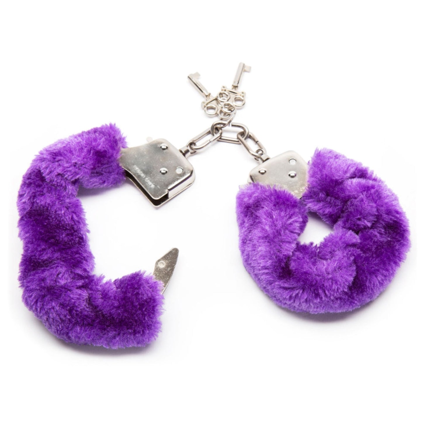 ToyJoy Furry Fun Cuffs – Menottes métal avec fourrure douce et clés