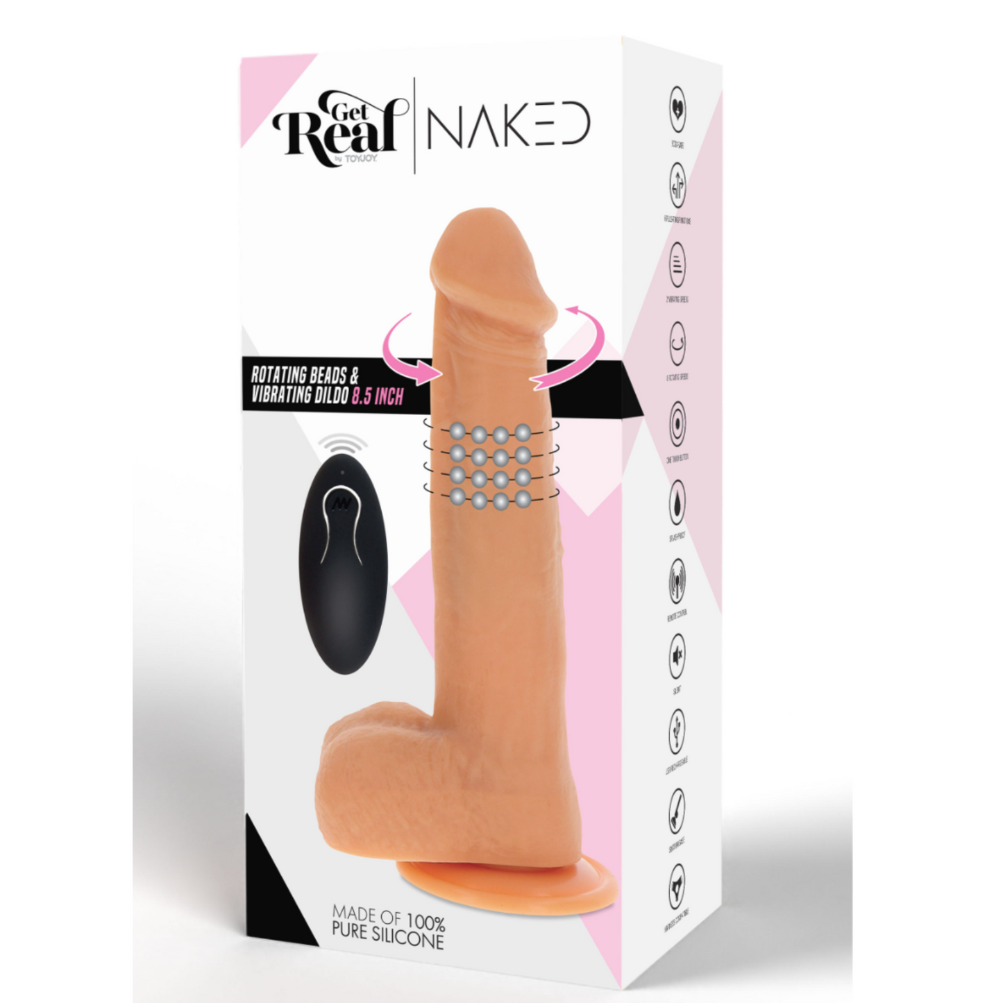 ToyJoy Get Real Rotating Beads - Vibromasseur perles rotatives
