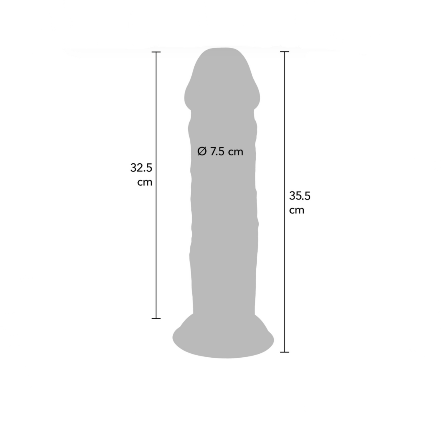 ToyJoy Get Real Thick Dong - Gode double densité 35.5 cm