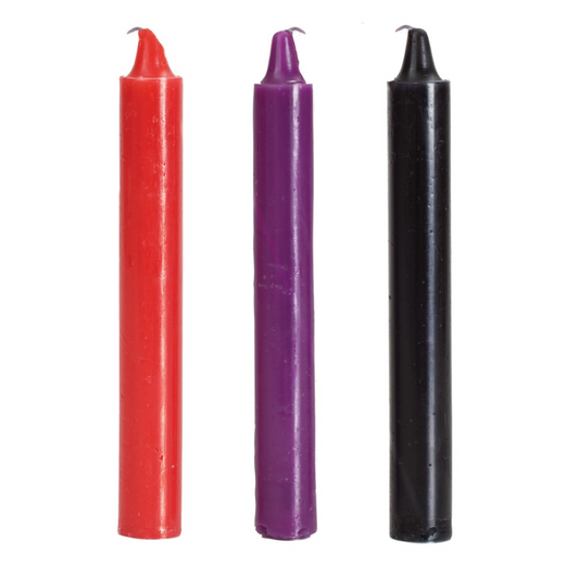 ToyJoy Japanese Drip Candles – Kit 3 bougies BDSM cire basse température