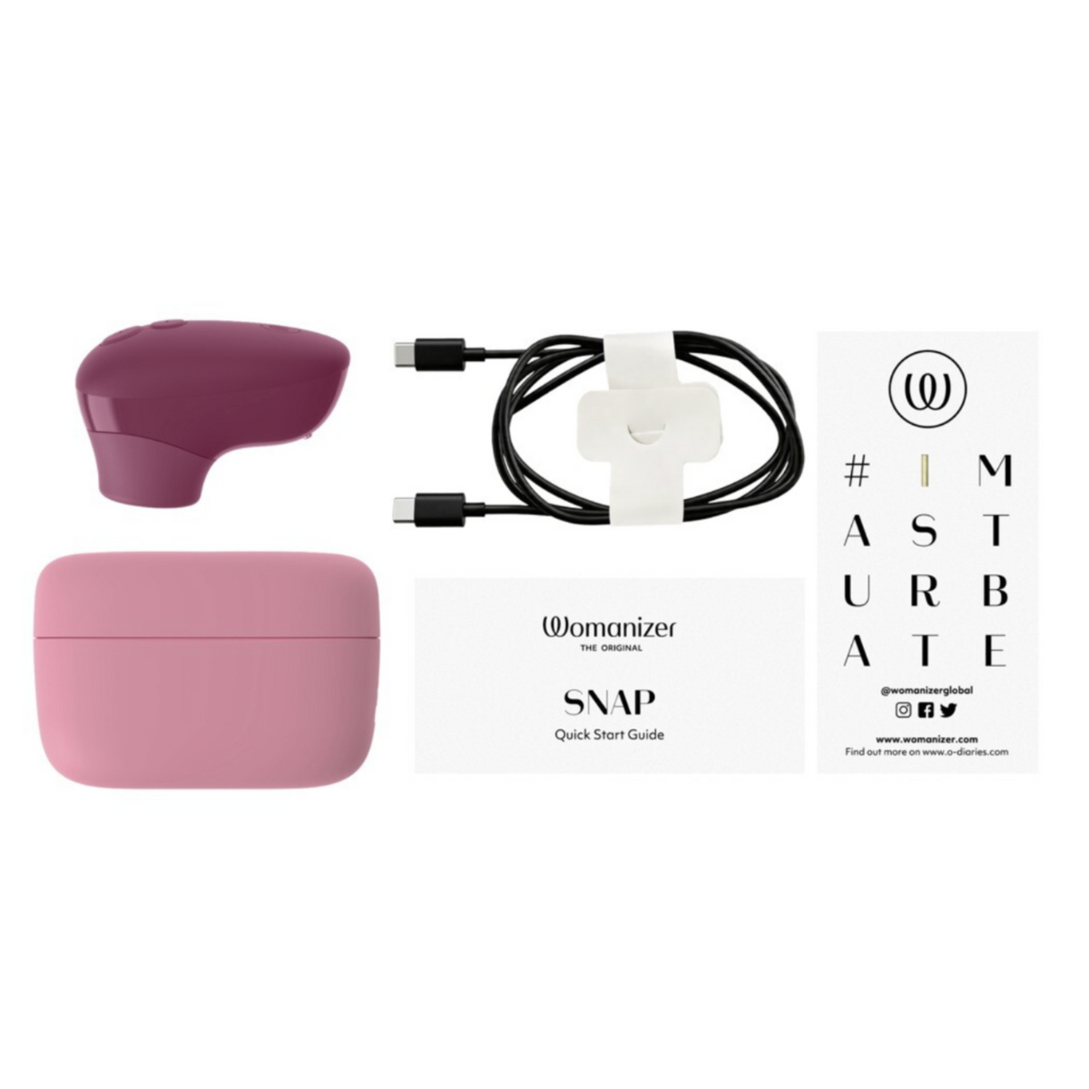 Womanizer Snap - Stimulateur clitoridien compact avec étui de recharge