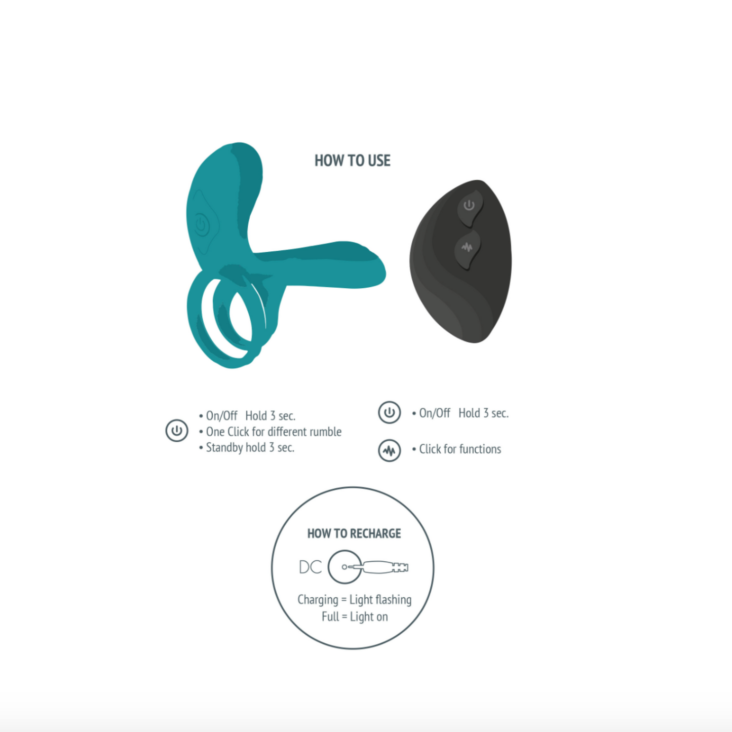 Xocoon Couples Vibrator Ring - Vibromasseur pour couple