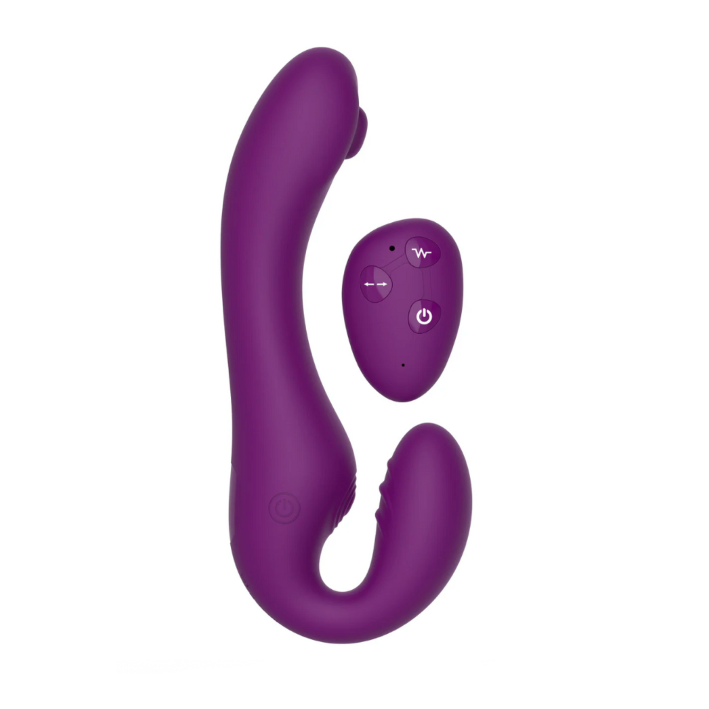 Xocoon Strapless Strap-On - Double gode ceinture vibrant