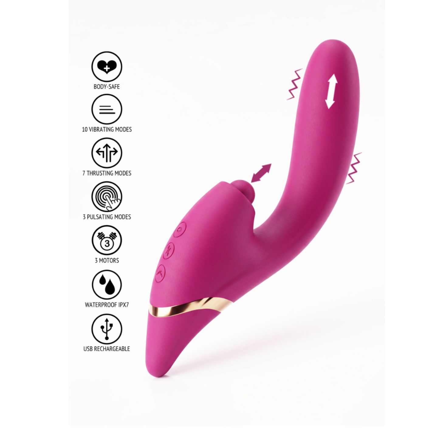 Xocoon Triple Thrill Climaxer - Vibromasseur rabbit