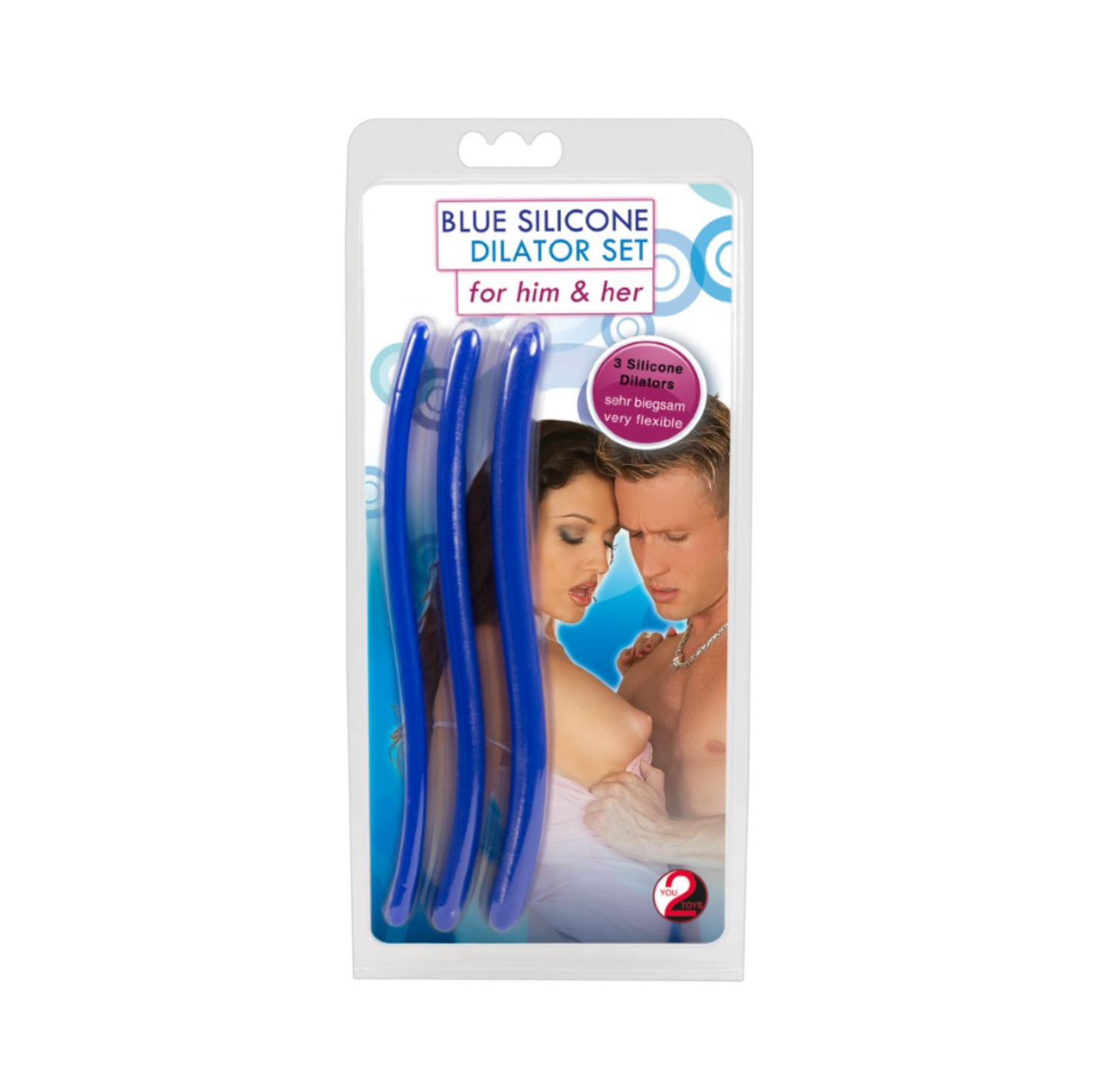 You2Toys Blue Silicone Dilator Set - Dilatateurs urétraux x3