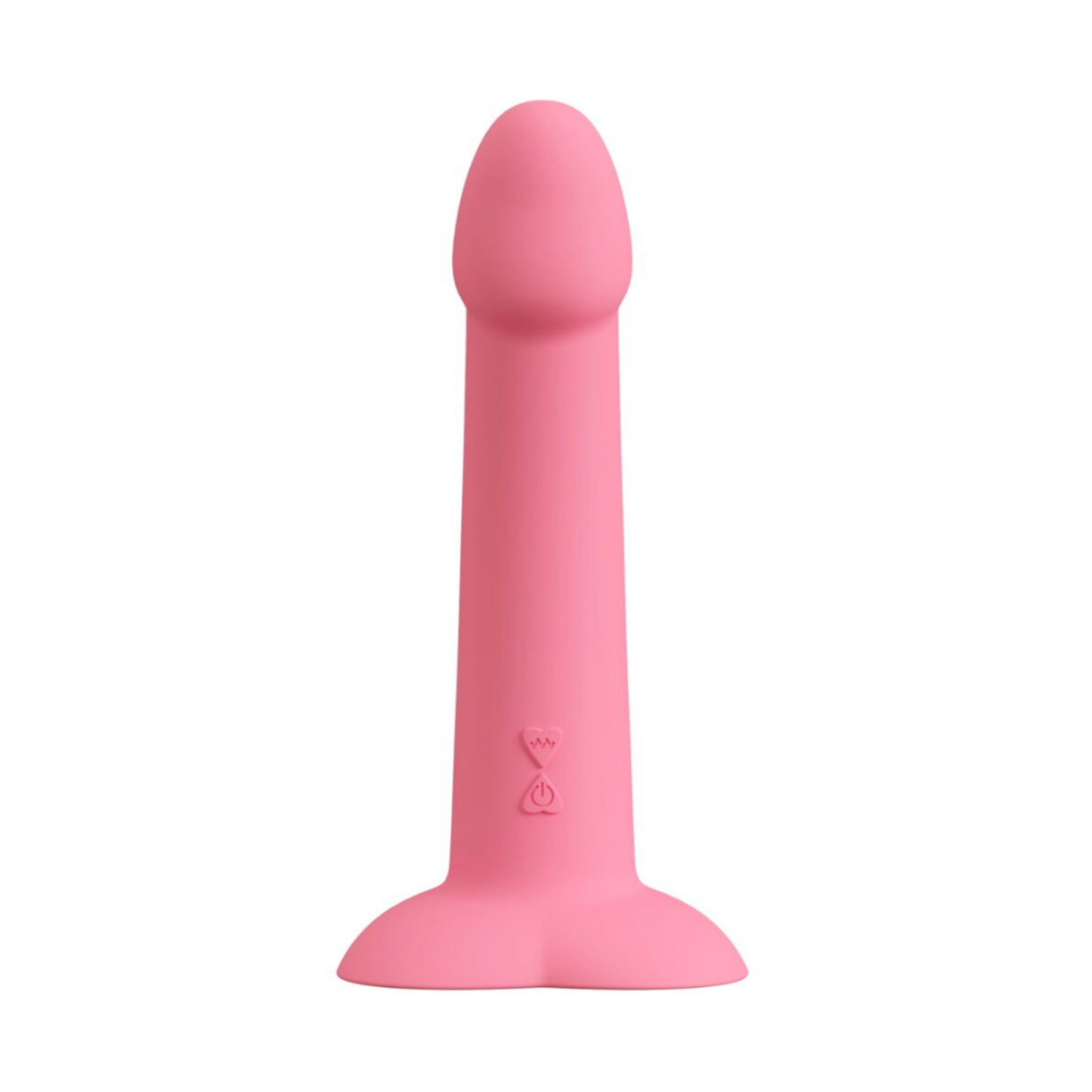 You2Toys Heart Guy Pink - Gode vibrant flexible à ventouse
