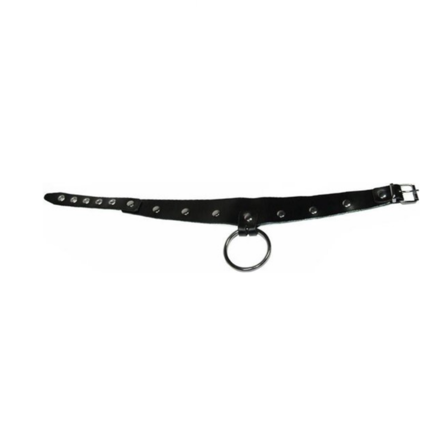 Zado Collier Choker en Cuir – Collier BDSM avec anneau réglable