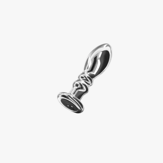 ToyJoy Buttocks The Slider Medium - Plug anal vibrant en acier