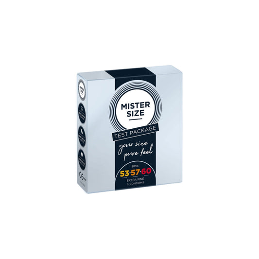 Mister Size Boîte Test Medium - Taille 53/57/60 (3 Préservatifs)