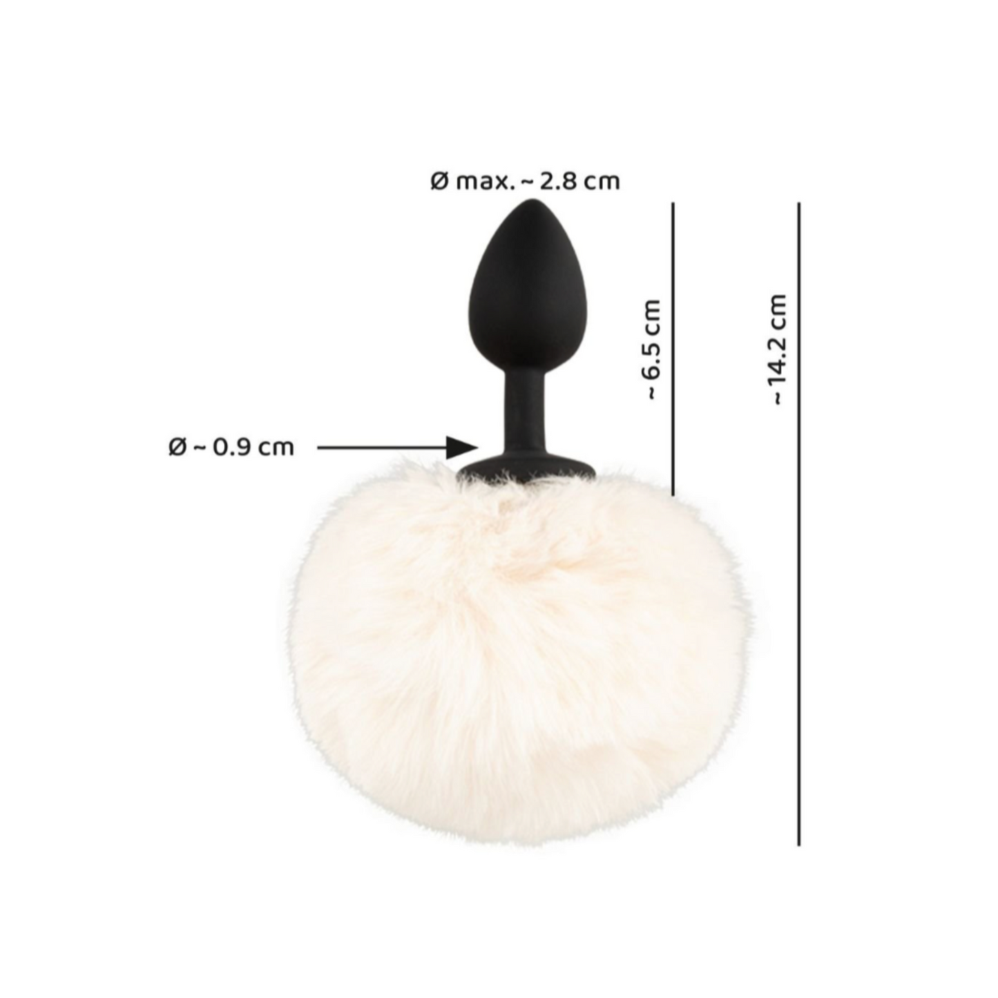You2Toys Fluffy Tail S - Plug anal avec queue de lapin