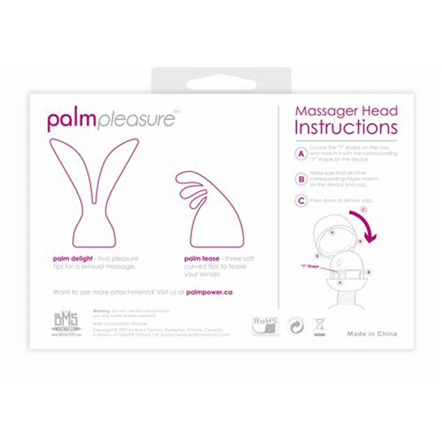 Têtes PalmPleasure pour PalmPower
