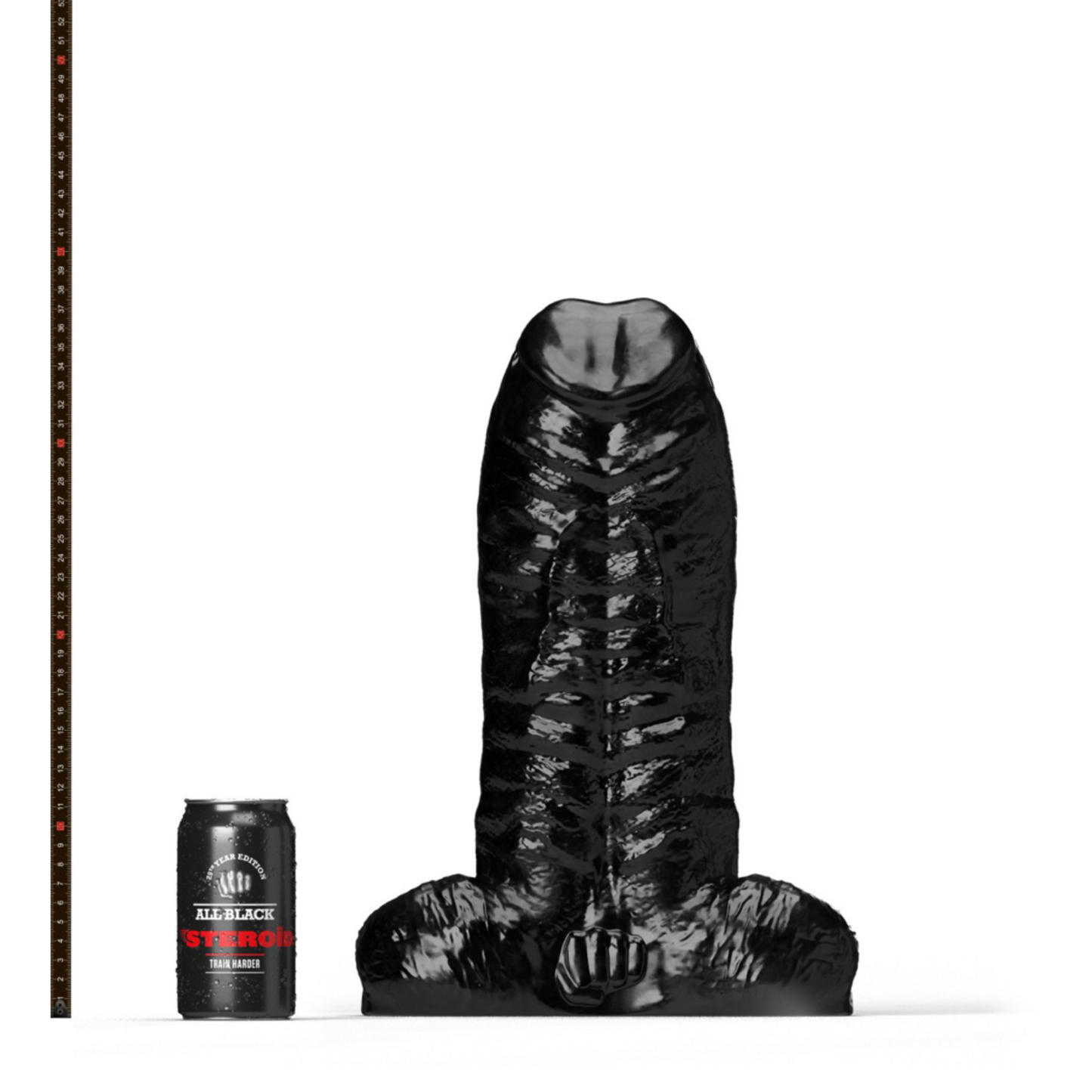 Steroïd All Black The Personal Trainer - Dildo Double Pénis XXXL