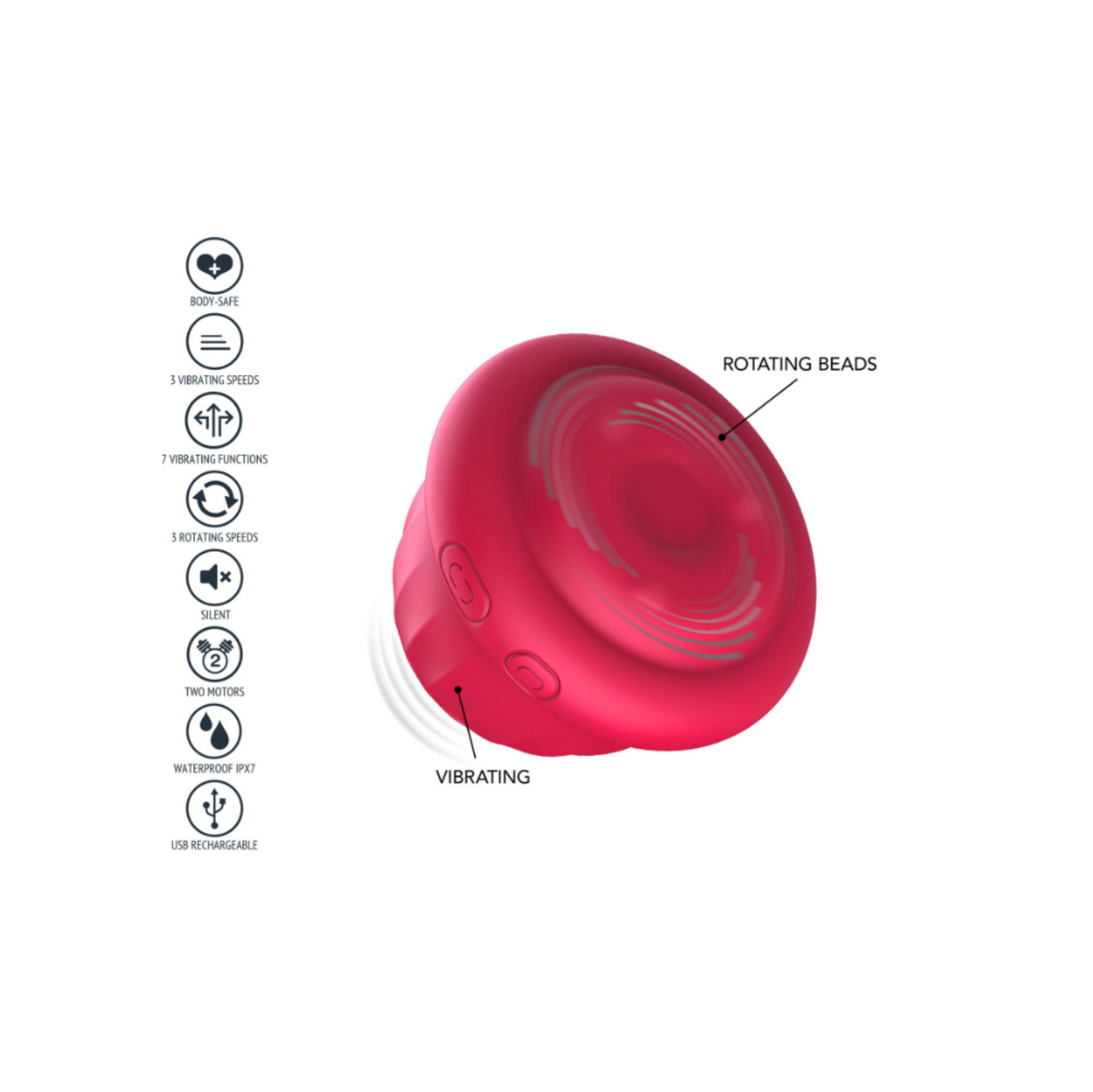 Xocoon Pearl Pulse - Stimulateur clitoridien rotatif
